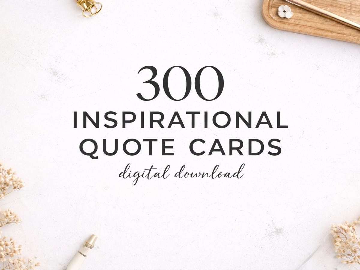 Printable inspirational quote cards